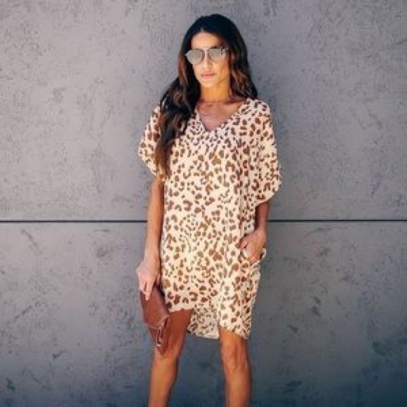 Vici Dresses & Skirts - VICI Leopard Tunic Dress